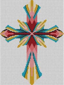 WJ-1501 Rust/Flowers/Lace 10 Mesh 15x15 John Ward Treglown Designs - The  NeedleArt Closet