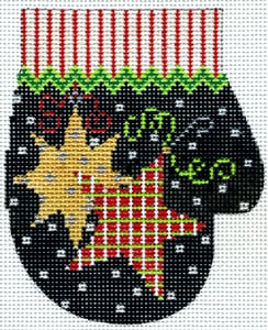 Mittens Hand Painted Needlepoint Ornament Canvas - Jody Designs B1/00 2024